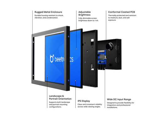 Écran 10 Pouces en Métal (4:3)