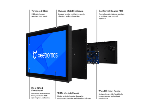 Écran Tactile 10 Pouces en Métal (Haute Luminosité)